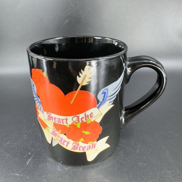 2009 Silver Buffalo Ceramic Coffee Mug Cup Heart Ache Heart Break Mug Cup VTG - Picture 13 of 14
